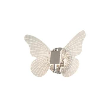 Imagem de ARANDELA MINI BORBOLETA 24×18CM 6W 3000K BIVOLT METAL CROMADO+ACRILICO CX:26×11×18CM 0,6KG EAN: 79