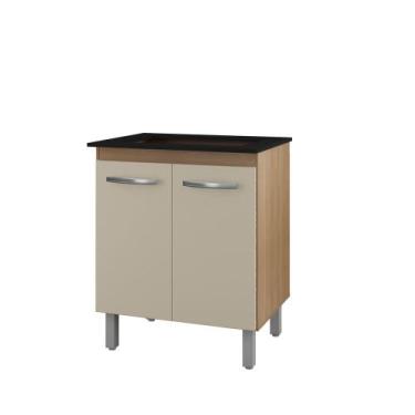 Imagem de Balcão Para Cooktop 2 Portas Armário De Cozinha Jade 5 Bocas - SSX Mul