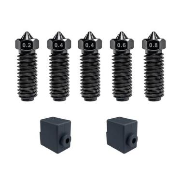 Imagem de Kit de bicos de aço temperado SAHVAIM para impressora 3D Anycubic Kobr