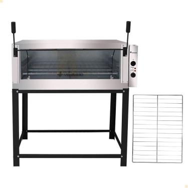 Imagem de Kit Forno Industrial Venâncio Roma Elétrico Aço Inox Pedra Refratária 220v + Grelha Adicional FERI90