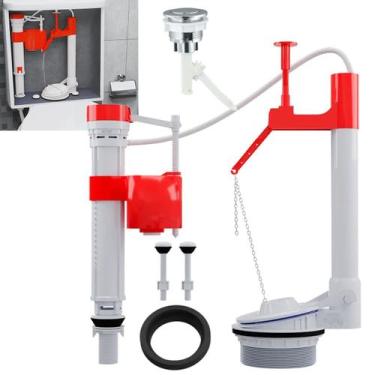 Imagem de Kit Reparo Caixa Acoplada Vaso Sanitario Assento Banheiro Descarga Bot