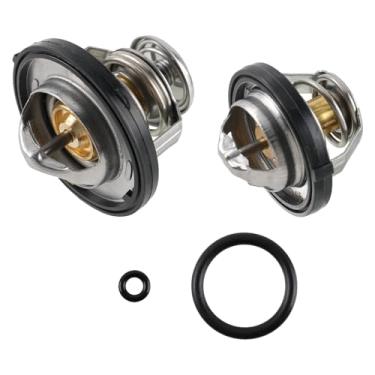 Imagem de MOTOALL Conjunto de termostato de refrigeração do motor com anel de vedação 55111017AB Apto para Dodge Avenger Caliber Journey 2007-2020 para Jeep Compass Patriot 2007-2017 para Chrysler 200 Sebring