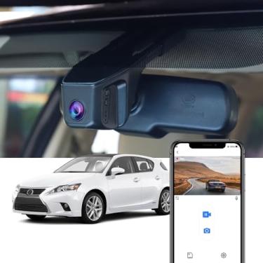 Imagem de Fitcamx Câmera veicular 4K adequada para Lexus CT 200h 2011-2020 FWD F Sport Sdn Hybrid Premium, visual OEM integrado, vídeo UHD 2160P, gravação em loop, WiFi e aplicativo integrados, sensor G, fácil