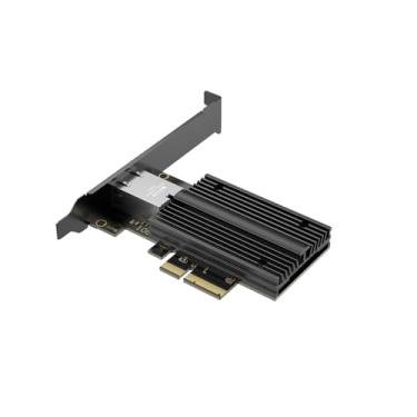 Imagem de QFly Placa de rede PCIe 10G PCIe, adaptador Ethernet de 10 Gigabit com controlador AQC113, placa NIC de porta RJ45 de 10 GB, suporta Windows 10/11/Windows Server/Linux