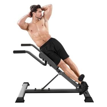 Imagem de Banco de academia, cadeira romana, multifunções, extensão traseira, banco de hiperextensão, abdominal, equipamento de treino de perna para equipamentos de ginástica em casa