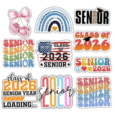 Imagem de ULTRAVUTT [10 peças-7.6 cm] Pacote de adesivos para idosos 2026, adesivos de graduação, presente de formatura, decoração para laptop, garrafa de água, capa de telefone, janela de carro, capacete