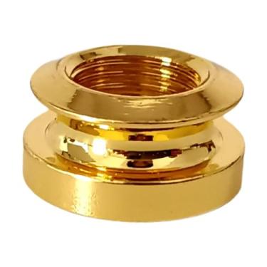 Imagem de JWQFBC Captador de Cauda Pino Tampa Guitarra Jack Botão Pino Final Redondo Metal Acessório Substituição Soquetes Pino Final para Baixo Guitarras Acústicas, Ouro