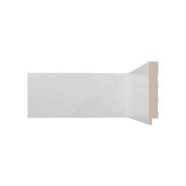Imagem de Rodapé de Poliestireno 10x1,5x240cm Branco Liso 10cm - VF