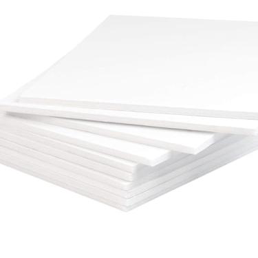 Imagem de Mat Board Center, pacote com 10 placas de espuma sem ácido, placas de espuma branca de 20,3 x 25,4 cm, 1/20.3 cm de espessura