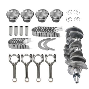 Imagem de INGKAN Cambota de motor G4FJ 1.6T com pistões de biela serve para Hyundai Elantra Kona Sonata Tucson Veloster, Kia Forte Optima Seltos Soul 1.6L DOHC Turbo OE 23110-2B710 23510-2B700 23410-2BCA0