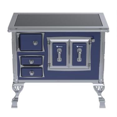 Imagem de Fogão a Lenha GII N 1 Sec Xviii Premium Azul Saida Direita