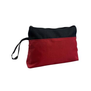 Imagem de Necessaire Pochete Slim Organizadora Alça De Mão Estojo Unissex (Vermelho)