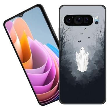 Imagem de BFUKVOU Capa protetora para Pixel 10 Pro XL, borracha de silicone macio premium para Google Pixel 10 Pro XL 6,8 polegadas 2025, Ghost in Misty Forest