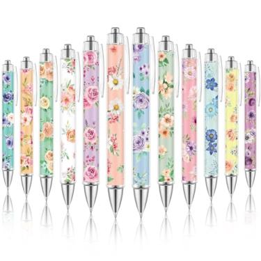 Imagem de Dispowreath Presente para amantes de animais, canetas esferográficas, presentes para mulheres, meninas, retráteis, 1,0 mm, material escolar, escritório, presente chique para professores, estudantes