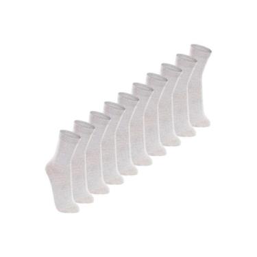 Imagem de Kit com 10 Pares de Meias Cano Longo Lupo 4575-088, Cinza