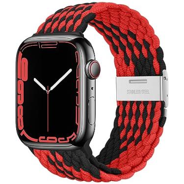 Imagem de Qimela Pulseira feminina e masculina de 38 mm, 40 mm, 41 mm, 42 mm, 44 mm, 45 mm, 46 mm e 49 mm, para Apple Watch séries 11, 10, 9, 8, 7, 6, 5, 4, SE, Ultra 3 2 1