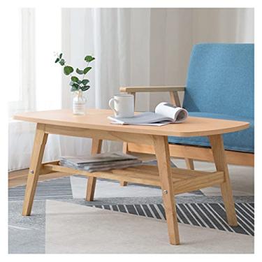 Imagem de Mesa de centro de design simples, mesa de centro de montagem simples, mesa lateral de chá industrial, adequada para quarto, sala de estar, armário de TV, mesa de coquetel, mesa lateral minimalista