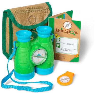 Imagem de Kit Bússola e Binóculos Infantil para Atividades ao Ar Livre para Crianças Acima de 3 Anos, Melissa & Doug