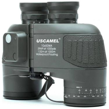 Imagem de Binóculos 10x50 com Bússola Telêmetro e À prova d, Visão 914 Metros, USCAMEL UW004, Preto