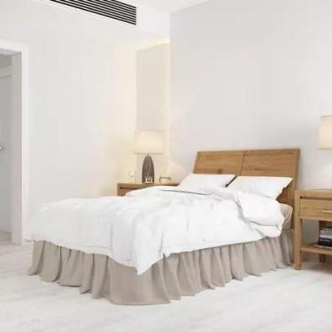 Imagem de Saia Cama Box Casal Padrão e Queen Ajustável Envio Imediato Decoração 