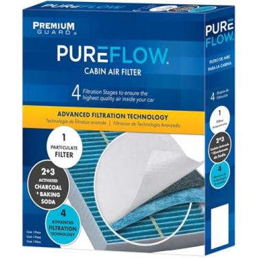 Imagem de Pureflow Cabin Air Filter PC99594X | Fits 2020 Hyundai Sonata, 2022 Santa Cruz, Tucson, 2021-22 Elantra, Santa Fe, 2022-23 Ioniq 5, 2021-22 Kia K5, Sorento