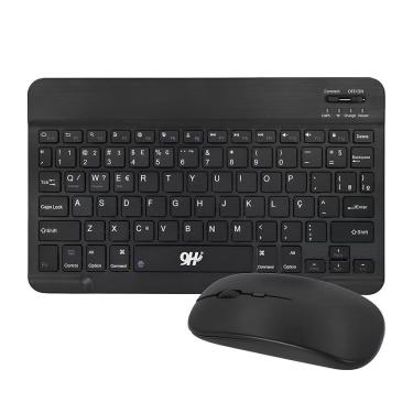 Imagem de Teclado E Mouse Sem Fio A6732 Slim Recarregável Preto