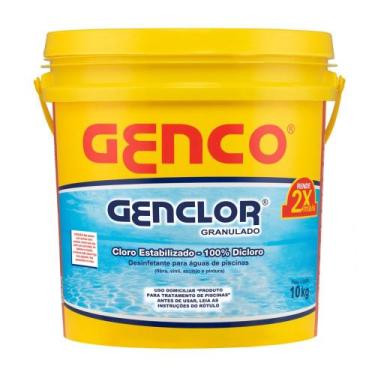 Imagem de Cloro Genclor Estabilizado Granulado Genco 10kg