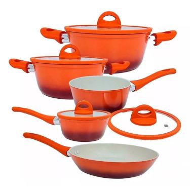 Imagem de Jogo Conjunto De Panelas Indução Antiaderente Miami 5 Peças