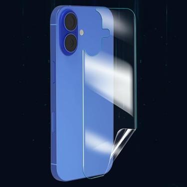 Imagem de Protetores de tela traseira transparente Ultra HD para iPhone 16 Plus (6,7 polegadas) TPU macio antiarranhões filme de hidrogel traseiro não vidro
