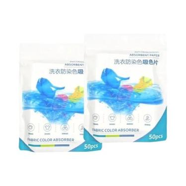 Imagem de Folhas Capturadoras De Cor Para Lavagem 50 100 200PCS Tabletes Anti-Co