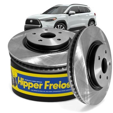 Imagem de Par Disco de Freio Ventilado HF507A Compatível com Corolla Cross 1.8 2.0 2022/...