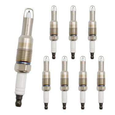 Imagem de 8 peças de velas de ignição de irídio compatíveis com Ford Expedition Mustang Explorer F-150 F250 F350 F450 Super Duty Lincoln Mark LT Navigator V8 5.4L 4.6L V10 6.8L motor, substituição para SP515