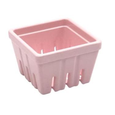 Imagem de Cesta de frutas Cestas de armazenamento de frutas cesta de frutas de plástico tigela de frutas quadrada tigelas de frutas para cozinha prato de frutas fácil de limpar bandeja de frutas (cor: B