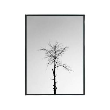 Imagem de Quadro Decorativo Foto Árvore Seca Moldura Preta 24X18Cm - Quadros On-