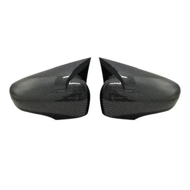 Imagem de Compatível com Renault Clio 4 MK4/Captur/Zoe 2012 2013 2014 2015 2016 2017-2019 Capa de espelho lateral retrovisor de carro tampa de asa guarnição de porta (preto brilhante)