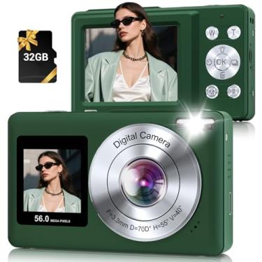 Imagem de Câmera digital de tela dupla 56M 2.7K verde