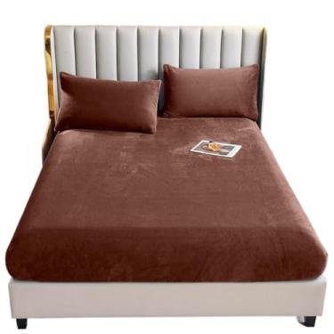 Imagem de Jogo De Lençol Manta Flannel Plush Queen(Marrom)