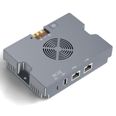 Imagem de EDUP Starlink Performance Gen 3 PoE Injector 350W com cabo XT60 para Starlink Standard/Enterprise Dishy, saída 52V/6A, entrada 9-36V, portas de alimentação USB-A e USB-C, capa de alumínio de