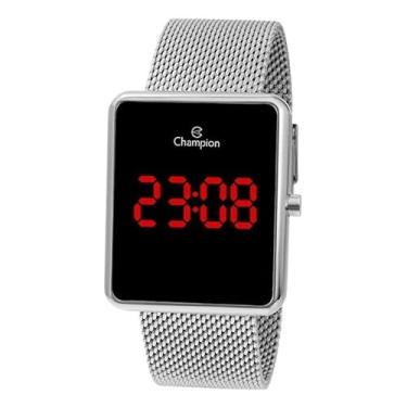 Imagem de Relógio Digital Led Feminino Champion Prata CH48180T Médio