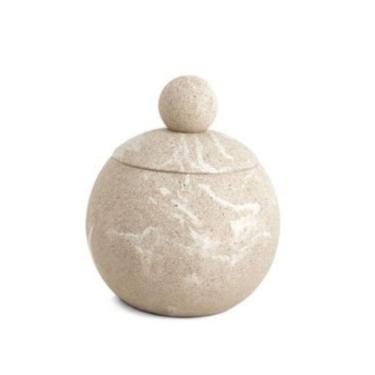 Imagem de Pote Porta Algodão Em Poliresina 17604 9,5X8Cm Mart