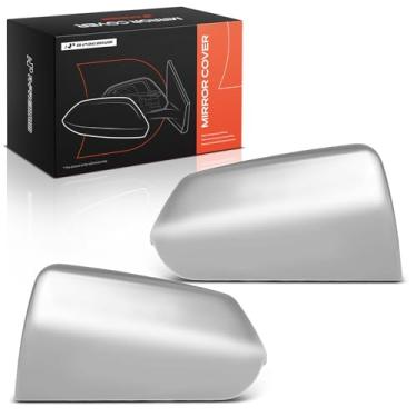 Imagem de A-Premium 2 peças de tampas de espelho retrovisor do lado do motorista e do passageiro - compatível com Chevrolet Tahoe Suburban & GMC Yukon XL e Cadillac Escalade, 2021-2024 - cromado, sem furo de