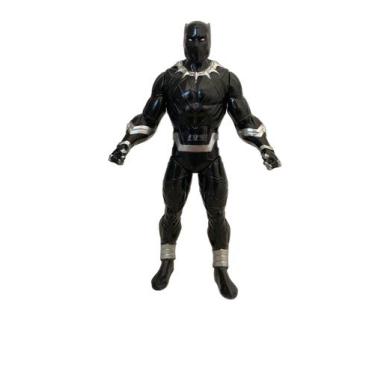 Imagem de Boneco do Pantera Negra 22cm  Brinquedo Infantil e Colecionável Marvel