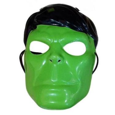 Imagem de Kit 4 Máscaras Heróis Marvel  Homem-Aranha, Homem de Ferro, Hulk e Cap