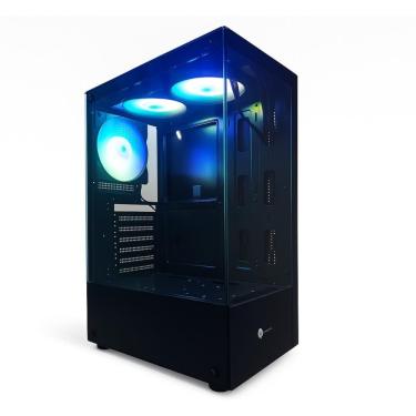 Imagem de Gabinete Gamer Aquário Hayom GB1792 - Vidro Temperado - Torre - 3 Coolers Inclusos - ATX - Preto