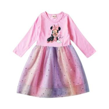 Imagem de Vestido De Princesa Tutu De Manga Longa Para Menina Pequena Com Renda 