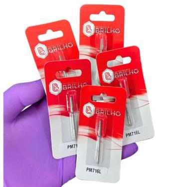 Imagem de Broca Diamantada 716 L Brilho  Kit com 5 Brocas  Cônica Ponta Reta Pod