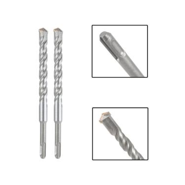 Imagem de Jogo 2 Brocas Sds Plus 16X400 Mm Aço Carbono Tungstênio