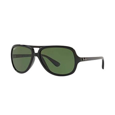 Imagem de Ray-Ban RB4162 Óculos de sol aviador, preto/verde polarizado, 59 mm