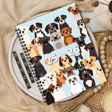 Imagem de 1 agenda 2025-2026, caderno espiral A5 com um caderno de tarefas, planejador de trabalho diário, perfeito para planejamento de casa e escritório (14,7 x 20,8 cm, 100 páginas) (A)