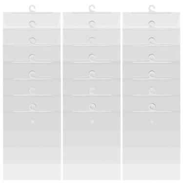 Imagem de Operitacx Conjunto de 30 Sacos Organizadores Suspensos Com Gancho, 37 X 27 Cm, Sacos Plásticos Transparentes para Pendurar Em Sala de Aula, Biblioteca, Farmácia, Armário E Banheiro. Ideais para